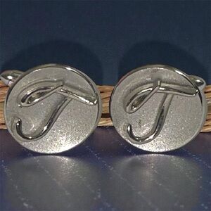 J Monogram Initial Letter Vintage SWANK Cuff Links John Jerry Jack Jeremiah